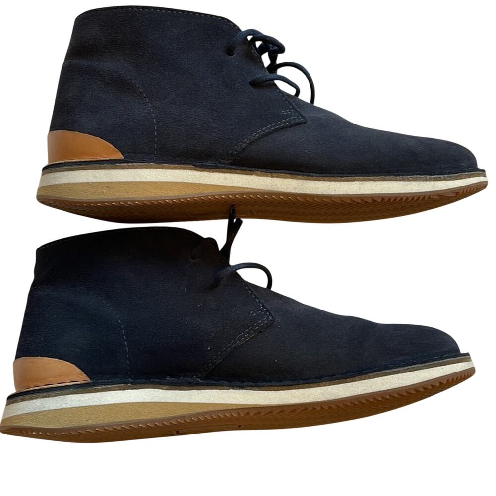 Greats navy suede chukka boots